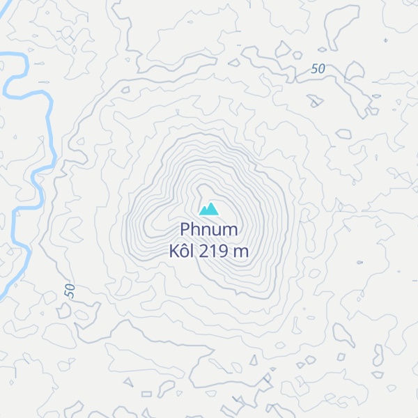 Map of Phnum Kôl