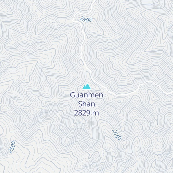 Map of Guanmen Shan