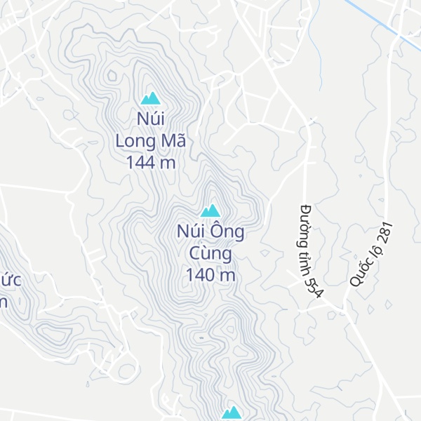 Map of Núi Ông Cùng