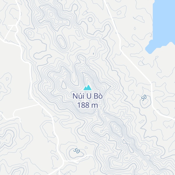 Map of Núi U Bò