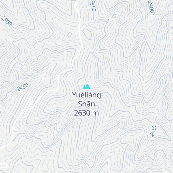 Map of Yuèliàng Shān