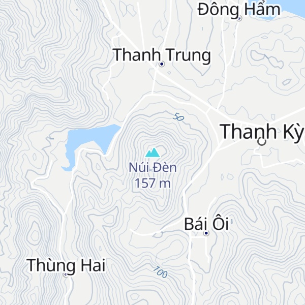 Map of Núi Đèn