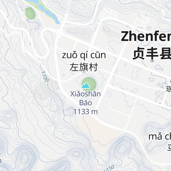 Map of Xiǎoshān Bāo