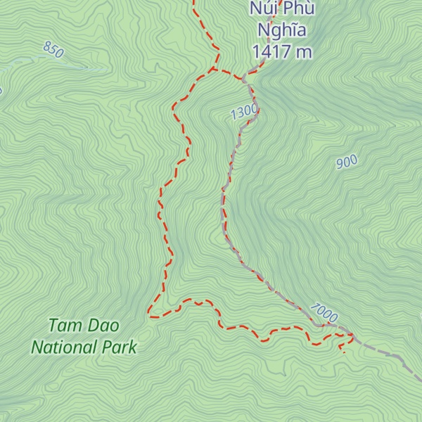Map of Núi Thiên Thị