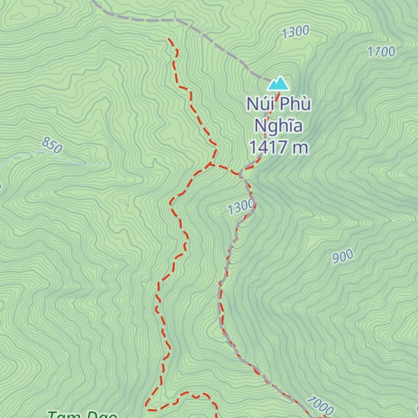 Map of Núi Thạch Bàn