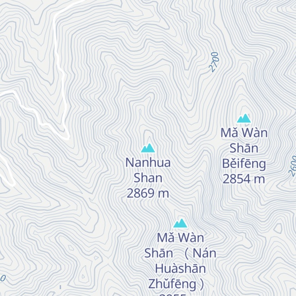 Map of Nanhua Shan