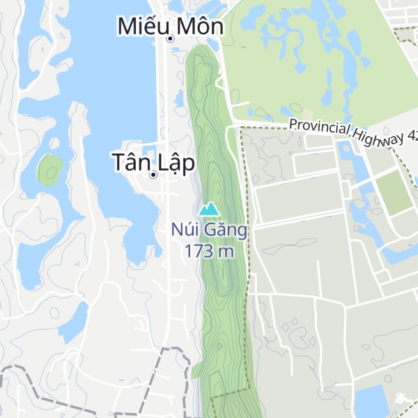 Map of Núi Găng