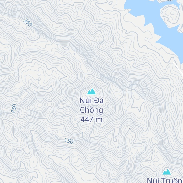 Map of Núi Đá Chồng