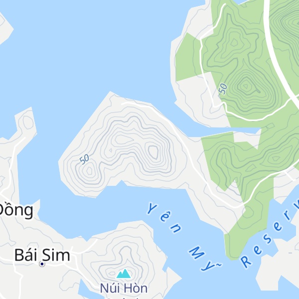 Map of Núi Hòn Bù Lu