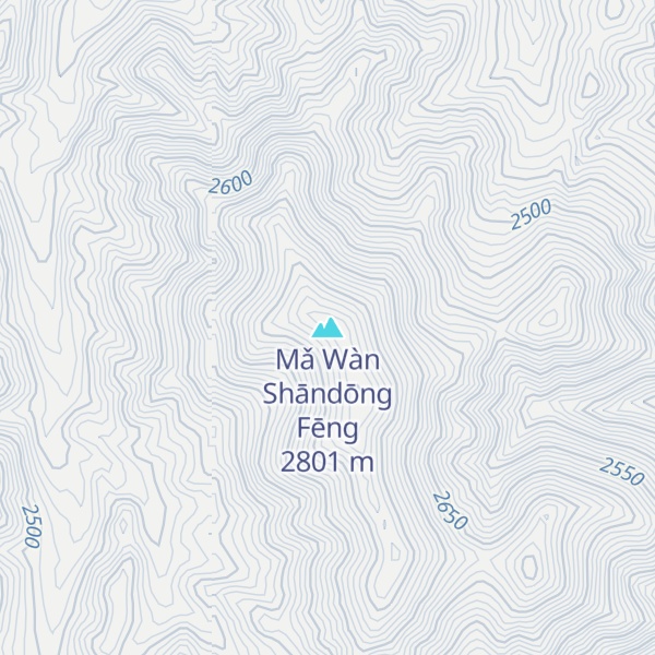Map of Mǎ Wàn Shāndōng Fēng