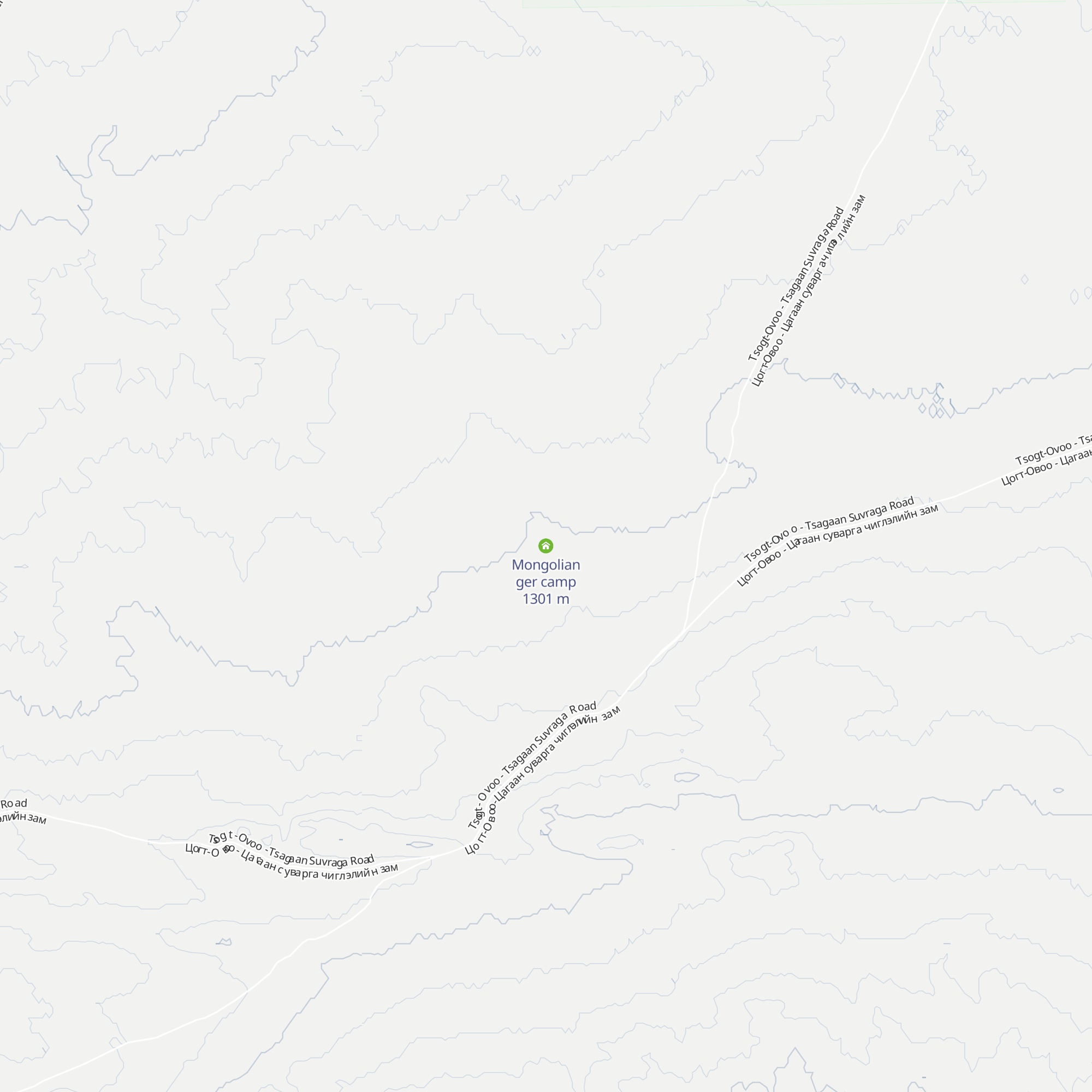 Mongolian ger camp map