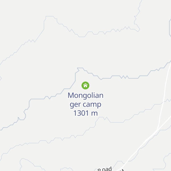 Map of Mongolian ger camp