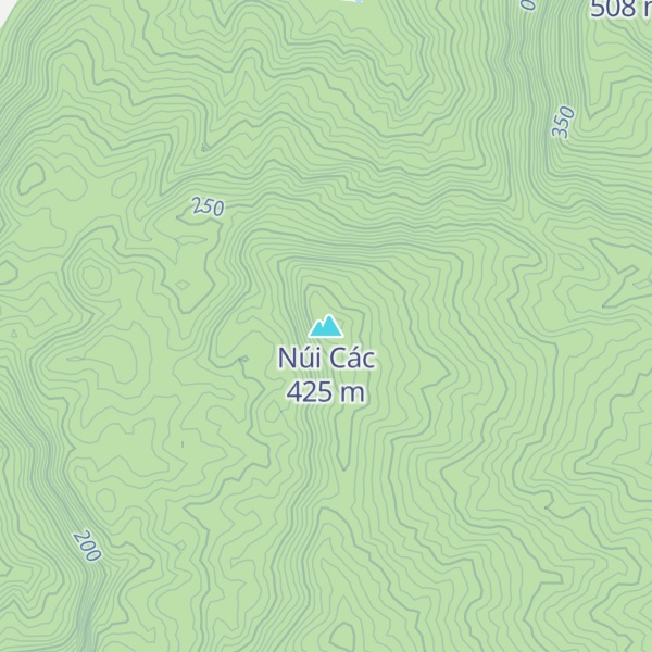 Map of Núi Các