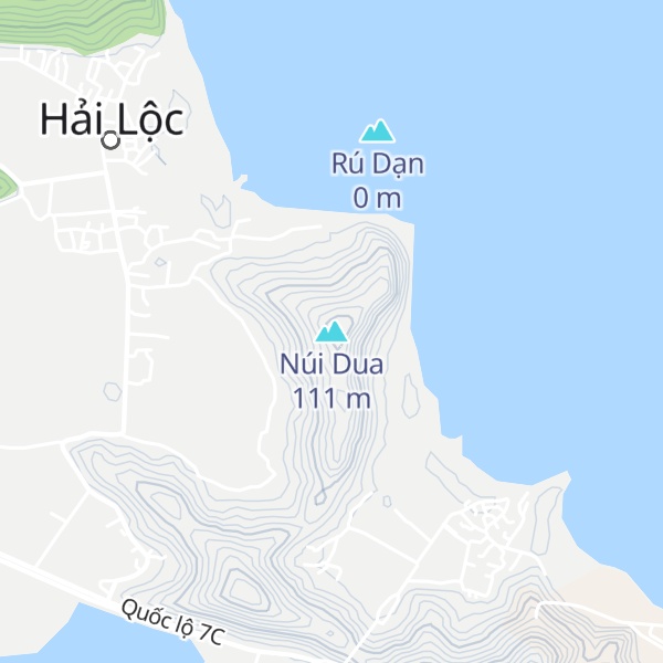 Map of Núi Dua
