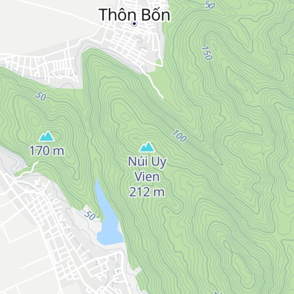 Map of Núi Uy Vien
