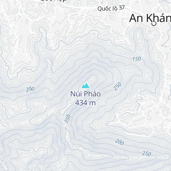 Map of Núi Pháo
