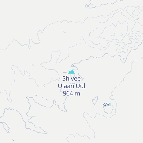 Map of Shivee Ulaan Uul