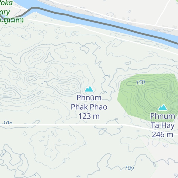 Map of Phnŭm Phak Phao