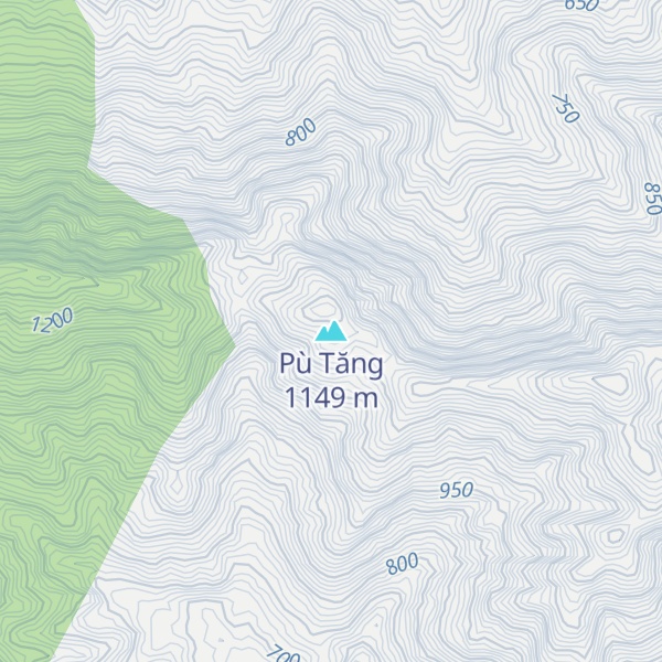 Map of Pù Tăng