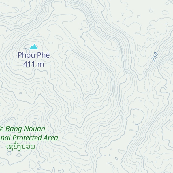 Map of Phou Lōn