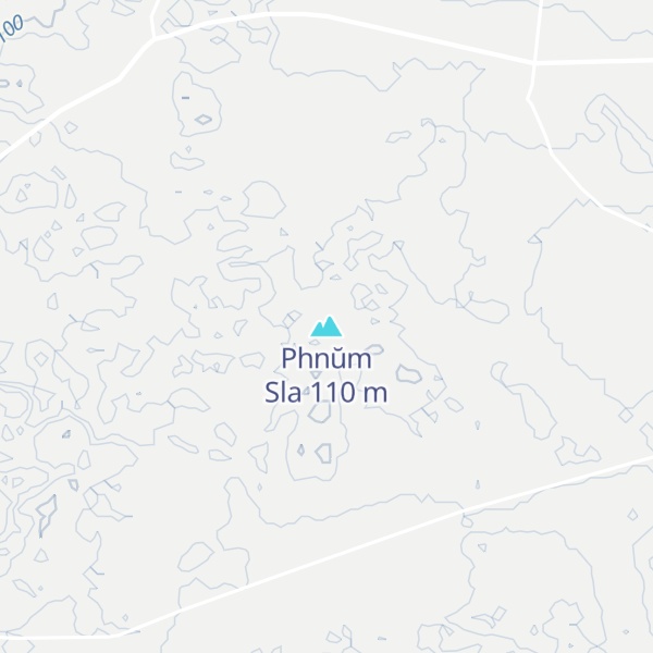 Map of Phnŭm Sla