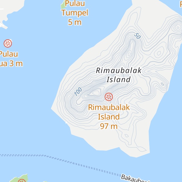 Map of Gunung Rimaobalak