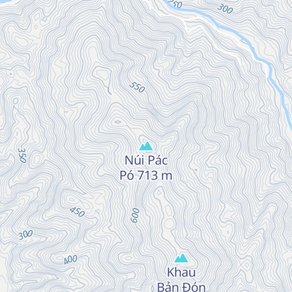 Map of Núi Pác Pó