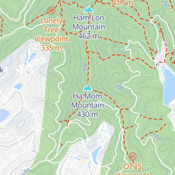 Map of Ha Mom Mountain