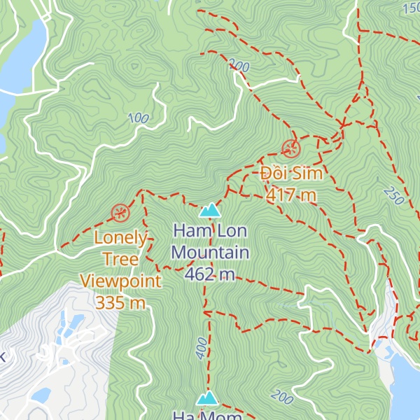 Map of Ham Lon Mountain