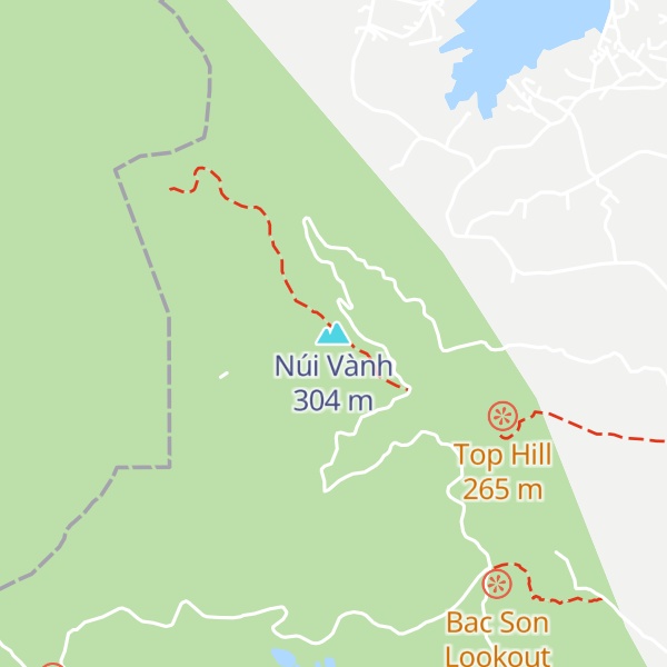 Map of Núi Vành