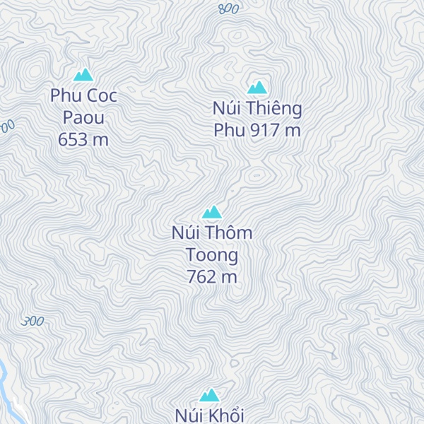 Map of Núi Thôm Toong