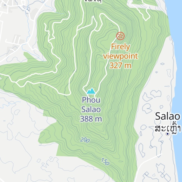 Map of Phou Salao