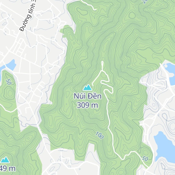 Map of Núi Đền