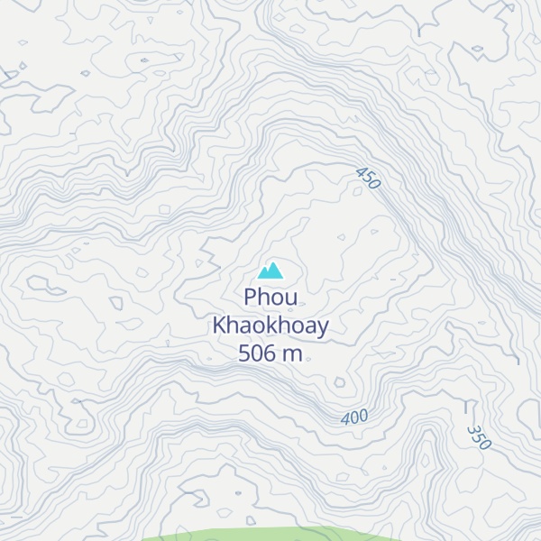 Map of Phou Khaokhoay