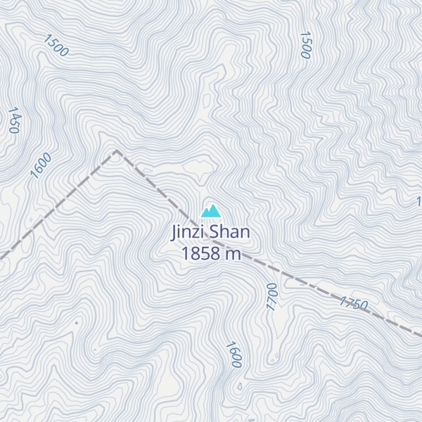 Map of Jinzi Shan