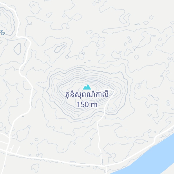 Map of ភ្នំសុពណ៌កាលី