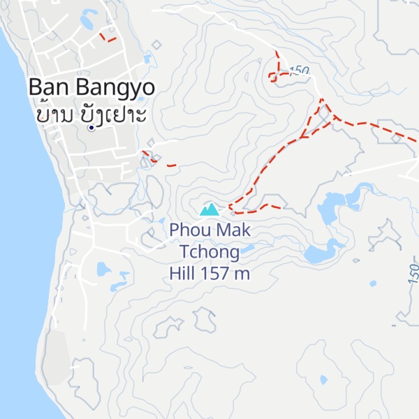 Map of Phou Mak Tchong Hill