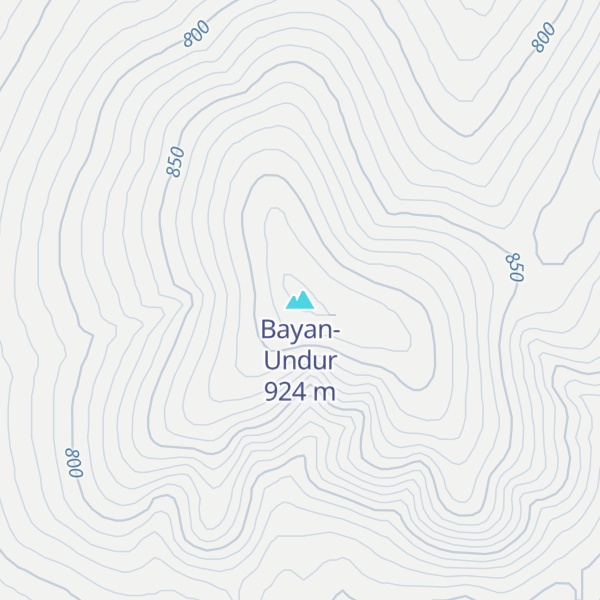 Map of Bayan-Undur