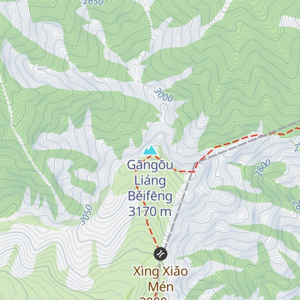 Map of Gāngōu Liáng Běifēng