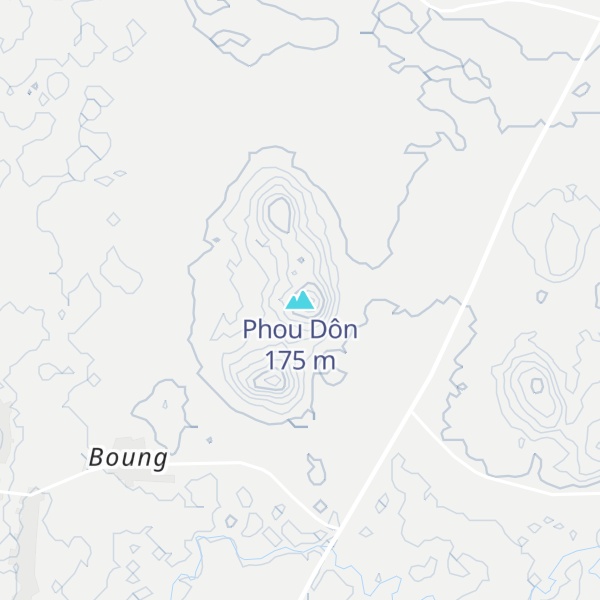 Map of Phou Dôn