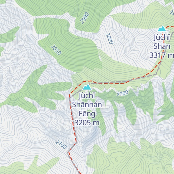 Map of Jùchǐ Shānnán Fēng