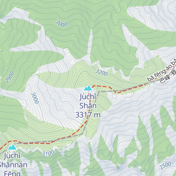 Map of Jùchǐ Shān