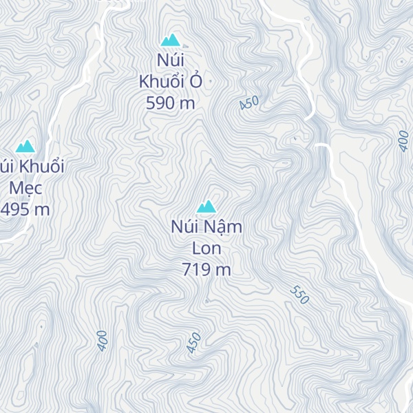 Map of Núi Nậm Lon