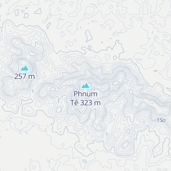 Map of Phnum Tê
