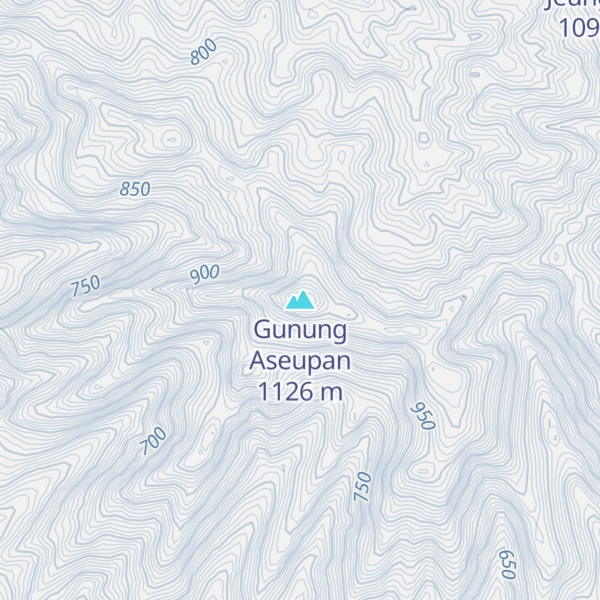 Map of Gunung Aseupan