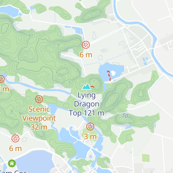 Map of Lying Dragon Top