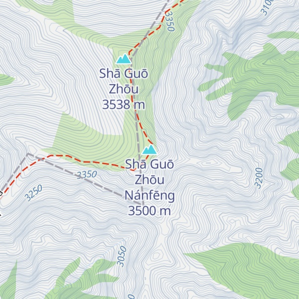 Map of Shā Guō Zhōu Nánfēng