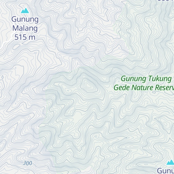 Map of Gunung Gede