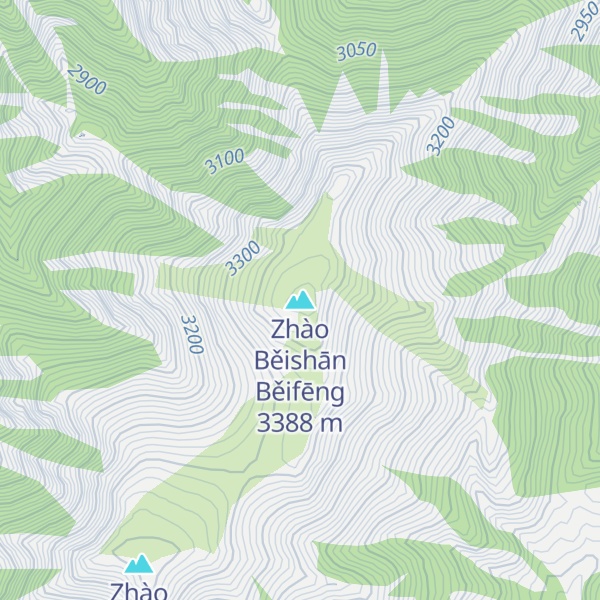 Map of Zhào Běishān Běifēng