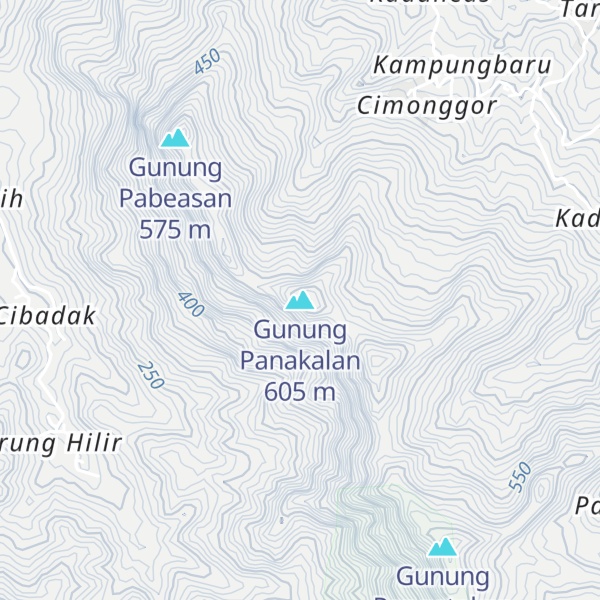 Map of Gunung Panakalan